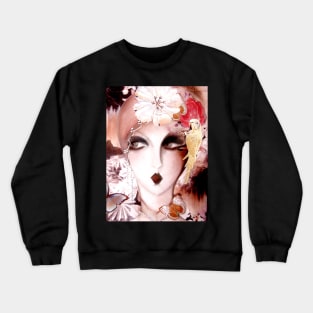 70s collage fashion deco art poster Crewneck Sweatshirt